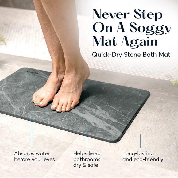 Slate Stone Bath Mat - Picture 4 of 8